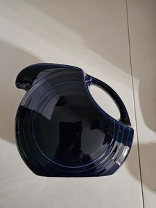 Vintage Fiesta Ware Cobalt Blue Water Pitcher