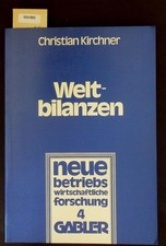 Weltbilanzen. Probleme d. internat. Konzernre...