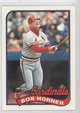 1989 Topps Collector's Edition (Tiffany) Bob Horner #510 0j0