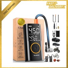 Portable Tire Inflator Air Compressor Digital Pressure Gauge Auto Shutoff