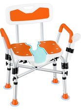 FSA/HSA Heavy Duty Shower Chair for Inside Shower, 500LBS Shower Chair with A...