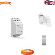 Reliable DIN Rail Mount Door Bell Transformer - No Batteries Needed, 8/12/24V