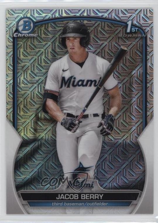 2023 Bowman Chrome Prospects Mega Box Mojo Refractor Jacob Berry #BCP-108 12g7