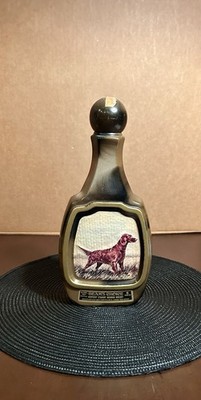 Vtg Beams Choice, Kentucky Straight ￼ Bourbon Decanter W/Irish Setter, Empty ￼