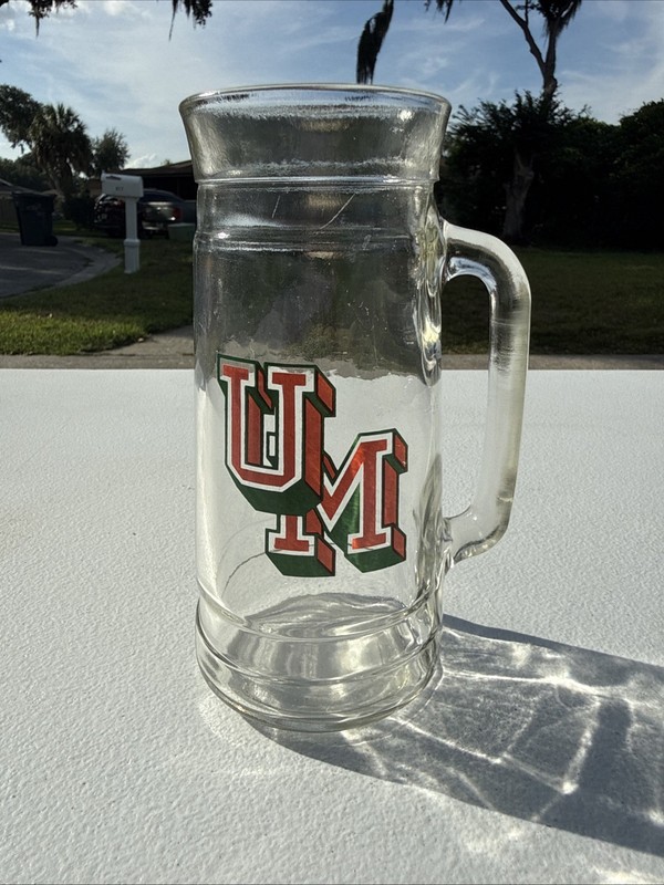 Vintage University Of Miami Collegiate Memorabilia | Megaphone Shaped Mug
