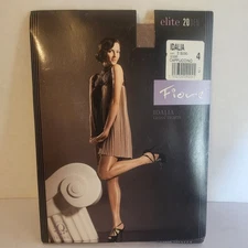 Fiore Idalia E 5030 Gloss Tights Cappucino Pantyhose 20 Denier Sz 4 Vintage NEW
