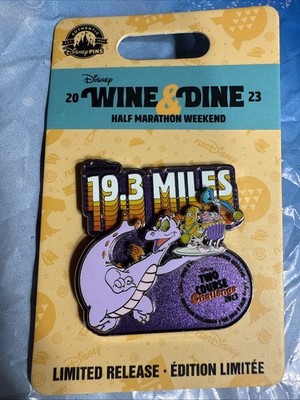 2023 RunDisney Wine & Dine Marathon Figment Two Course Challenge 19.3 LR Pin