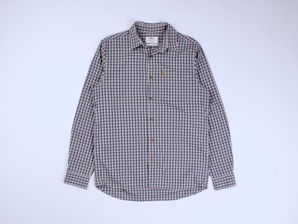 Men Fjällräven Shirt Navy Cotton 38 / M / 46