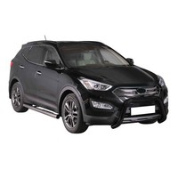 FrontbüGel FrontschutzbüGel FüR Hyundai Santa Fe 2012-2015 ø76Mm Stahl Schwarz