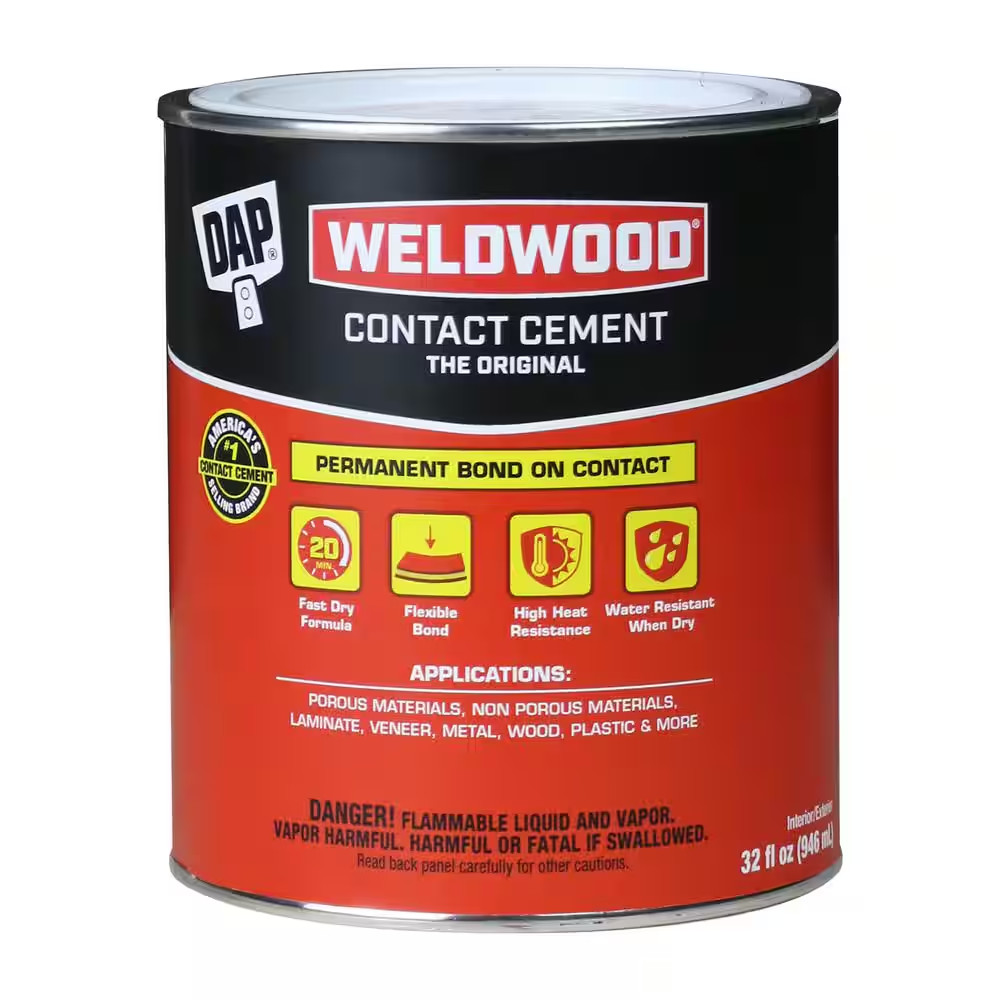 Weldwood Original Contact Cement - Interior and Exterior Application 32 fl oz.