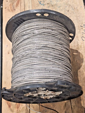 STRANDED 12 AWG THHN/THWN WIRE WHITE W/BLACK STRIPE 600V -SPOOL APPROX 2,050 FT