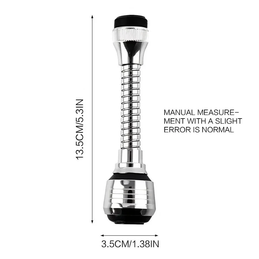 Kitchen Sink Faucet Extension Nozzle Sprayer Extender Head 360° Rotatable - Image 3 of 4