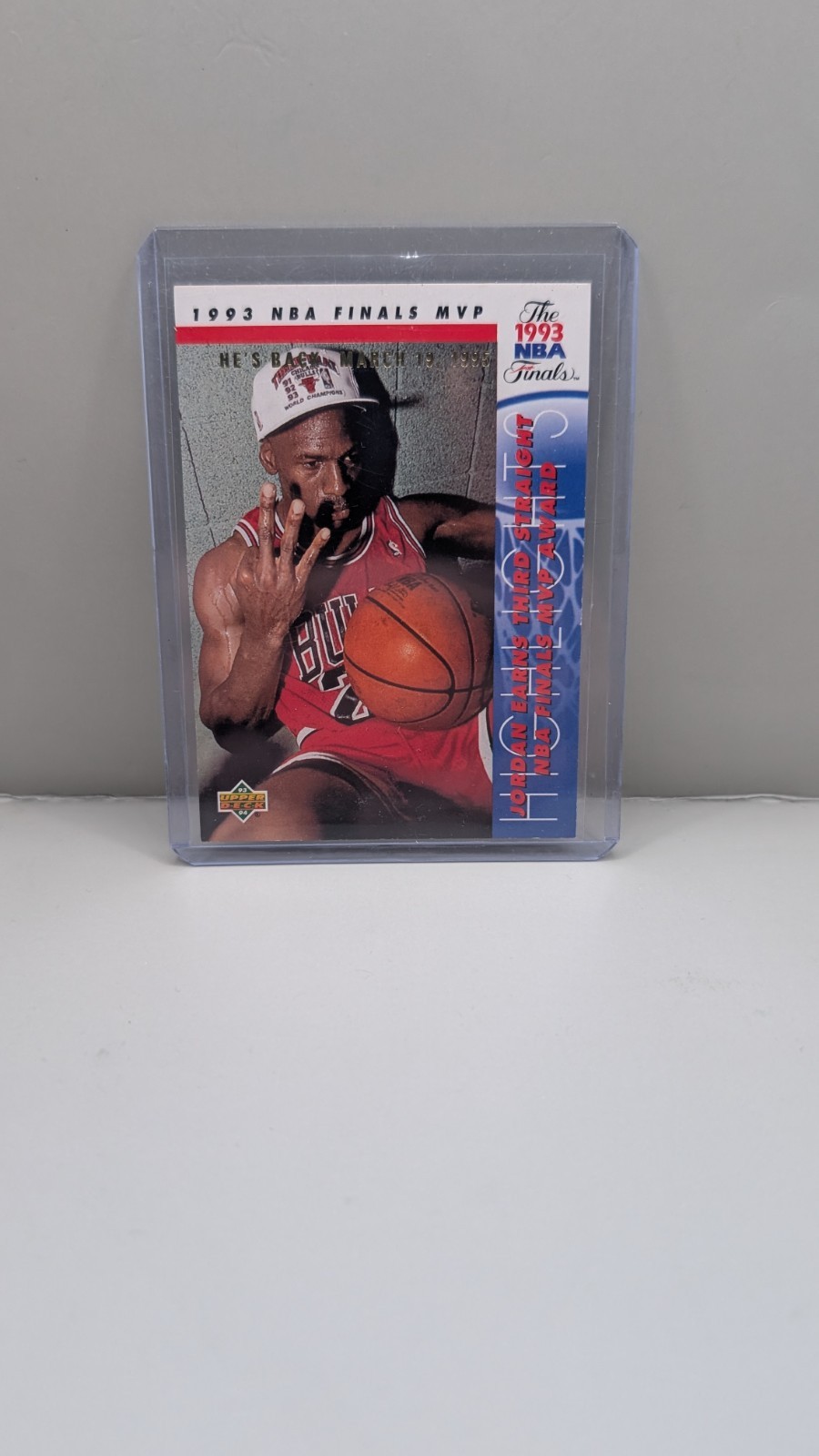 1993-94 Upper Deck Michael Jordan He’s Back SP 1993 NBA Finals MVP #204 Bulls