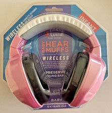 LUCID - WIRELESS HEAR MUFFS INFANT HEARING PROTECTION - PINK/WHITE 36 