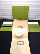 Gucci Gift Box Dust Bag Shopping Bag Envelope Card Packaging Bundle Lot