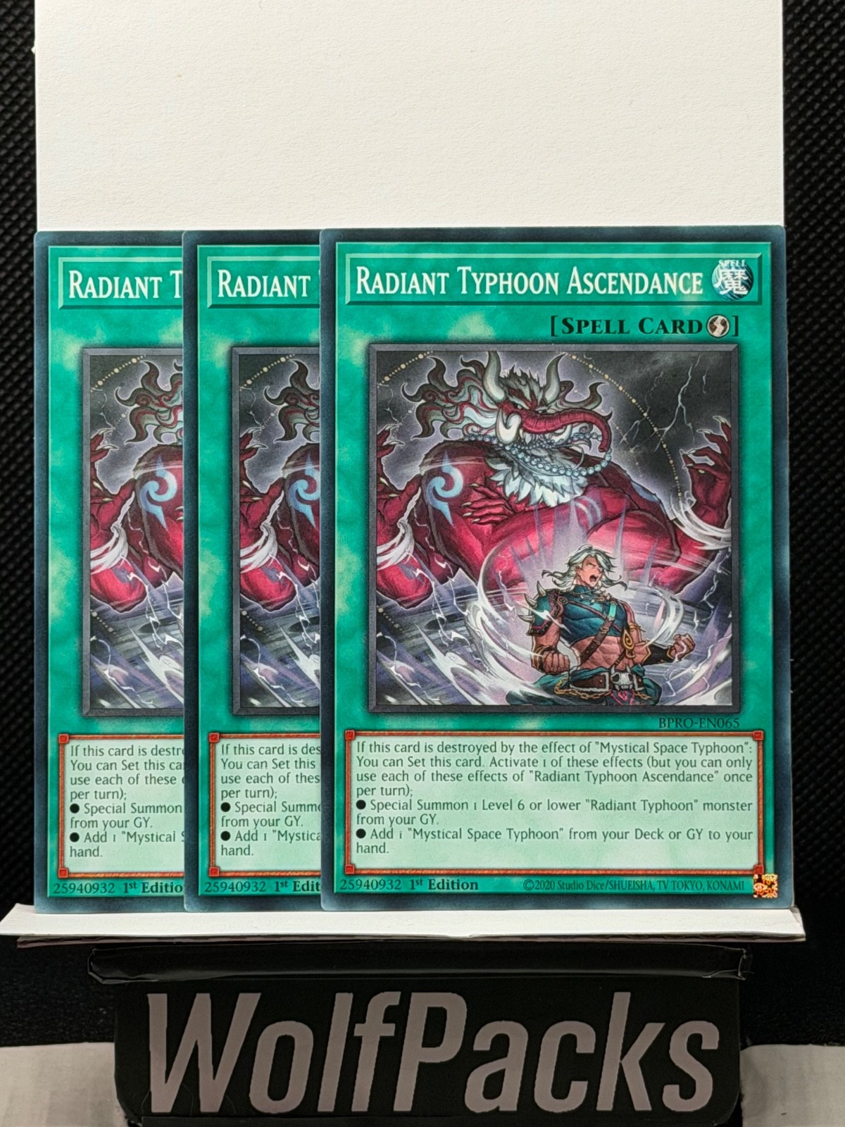 Yu-Gi-Oh! Burst Protocol - Radiant Typhoon Ascendance 1st Edition BPRO-EN065 X3