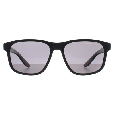Prada Sport Sonnenbrille PS06YS DG002G schwarz Gummi dunkelgrau polarisiert