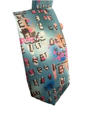 Jerry Garcia Men's Tie New York New York New with Tag Blue Necktie 90s Style Y2K