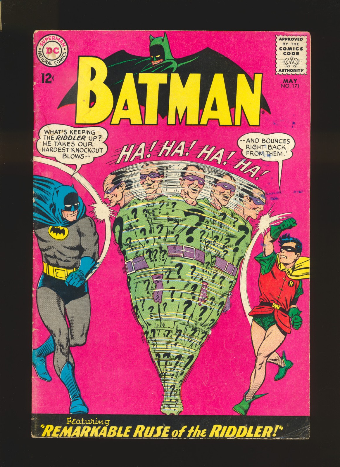 The Riddler Credits Batman # 171 - 1st SA Riddler G/VG Cond | eBay