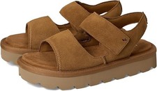 NiB Koolaburra by UGG Sandal Womens Size 7 Chestnut Brown Suede Adjustable NEW