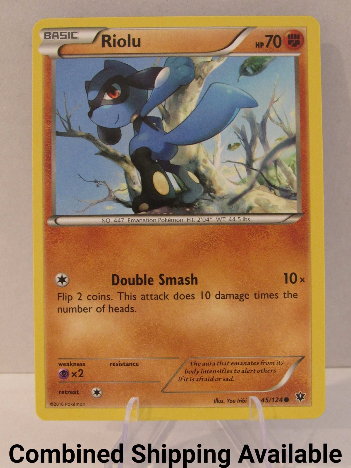 Riolu (45) 45/124 XY - Fates Collide NM English 16631