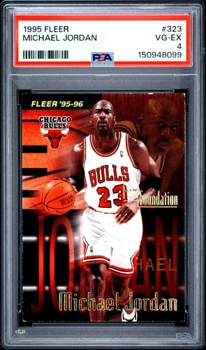 1995 FLEER #323 MICHAEL JORDAN PSA 4