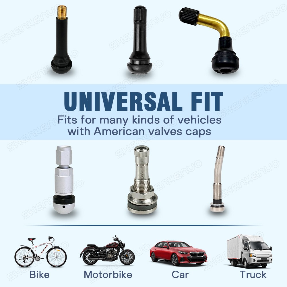 4PC Aluminum Alloy Tire Valve Stem Caps – Dog & Cat Paw Print Design (Black)