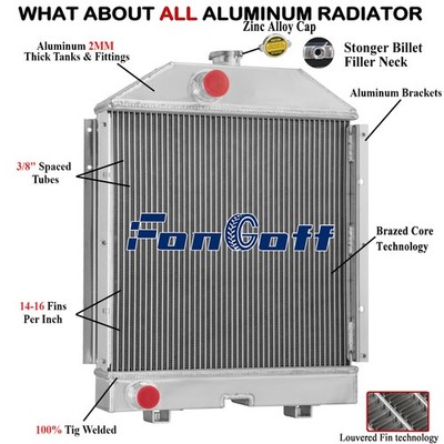 4 Row Radiator For New Holland TD55D TD60D TD65D  Case IH JX55 JX65/JX80 5118305