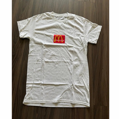 Cactus Jack x McDonald s Logo Graphic Print White Crew Neck Tee Short Sleeve M