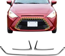 COOL STAR 53141WB002 3Pcs Bumper Grille Side and Center Trim Molding Compatible