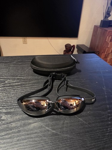 Swallow Mirrored Swim Goggles Anti-Fog UV Protection Adult -5.0 Prescription
