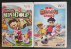 NINTENDO Wii GAMES LOT OF 2 CARNIVAL MINI GOLF & BIG BEACH SPORTS VG
