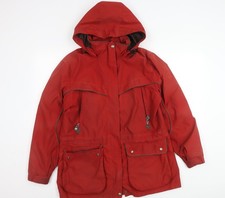 Womens UK Size M Aigle Red Parka Coat