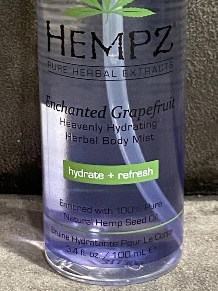 HEMPZ ENCHANTED GRAPEFRUIT HEAVENLY HYDRATING HERBAL BODY MIST - 3.4 OZ  - NEW! - Image 2 of 4