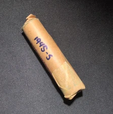 1945-S Lincoln Wheat Cent Penny Roll - 50 Coins