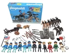 Vintage 1980 Playmobil 1702 Cavalry Deluxe Set Schaper w Box Figures Horses