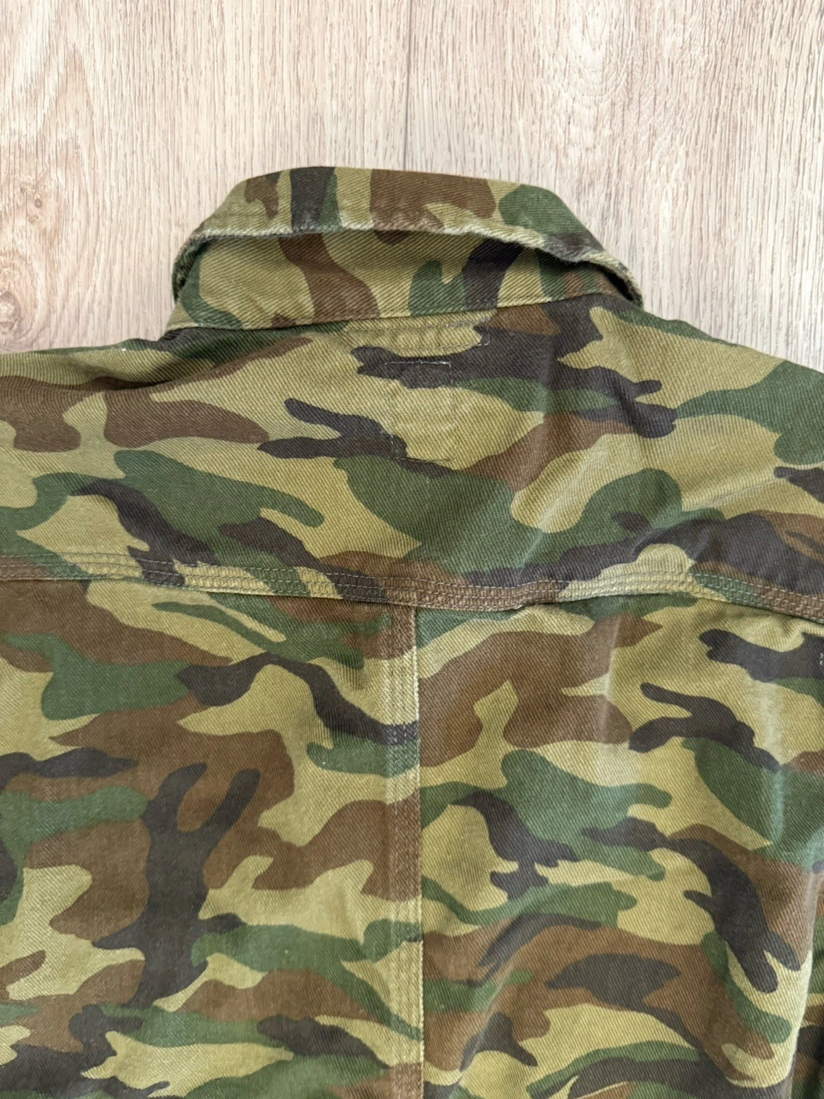 Hiroshi Kato The Vice Camouflage Chore Jacket Green Black Shacket Men M - product detail image 7