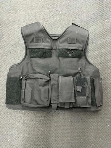ABA TAC MOLLE BLACK Tactical Carrier Vest No Plates.