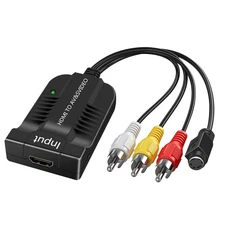 1080p HDMI to Male AV/S Video Adapter S-Video,HDMI2AV+S CVBS Video Converter ,