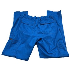 Koi Kathy Peterson Women Scrub Pants Small Blue Cargo 30" Inseam D2