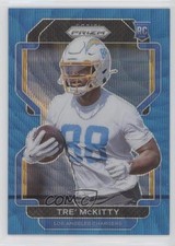 2021 Panini Prizm Rookie Blue Wave Prizm 21/199 Tre' McKitty #416 ht1