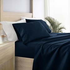 Bed Sheets for Twin Size Navy - Sleep Better Than Ever with These Soft and