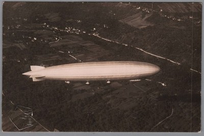 Ca. 1925 USS Los Angeles ZR-3 RPPC Real Photo Postcard Blimp Airship Dirigible /