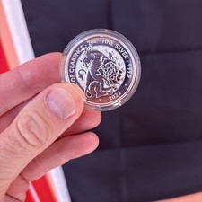 Bull of Clarence Tudor Beast 2oz silver coin 2023