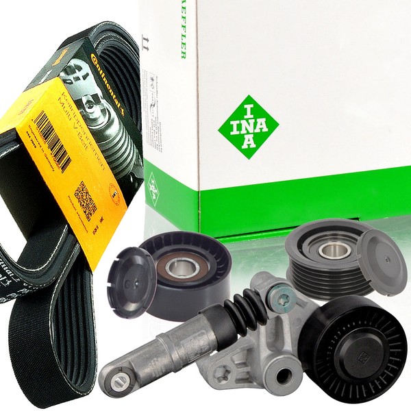 Conti 6PK2498 Keilrippenriemen-Satz + Spanner FüR Audi VW Phaeton-image