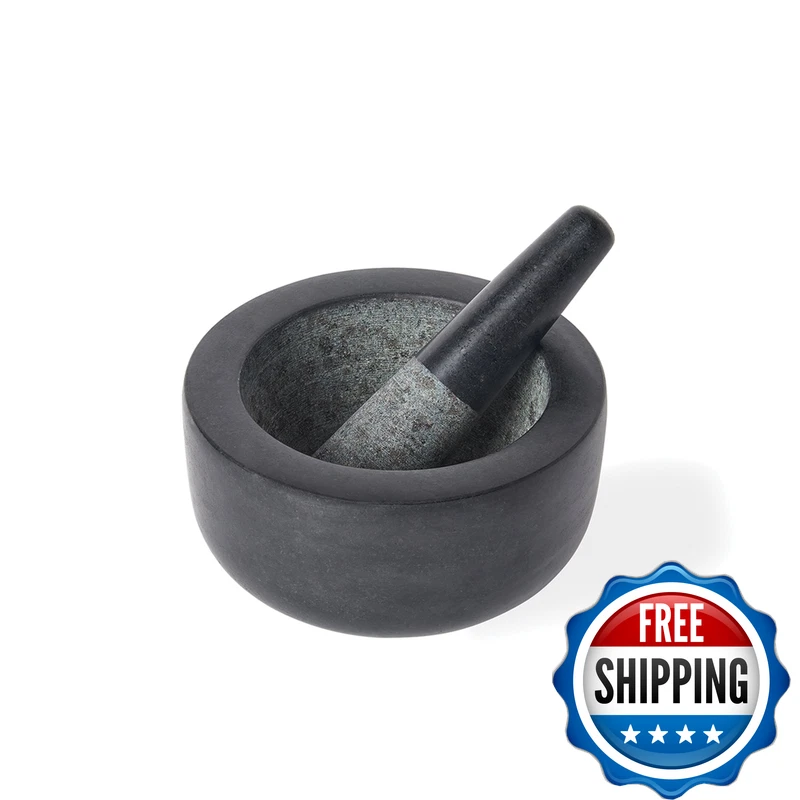 Fox Run Mortar And Pestle Granite Black