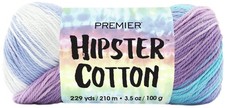 Premier Hipster Cotton Yarn-Blue Raspberry - 3 Pack