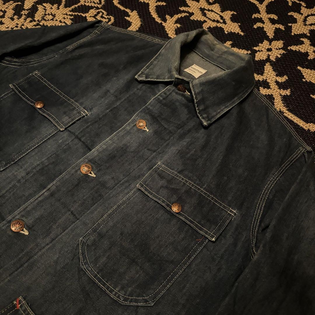 ジャケット・アウター (vintage)70s jcpenny coverall bigmac 70's VINTAGE BIG MAC/JC Penney Vintage Denim Coverall Jacket