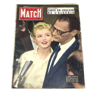 Paris Match Magazine July 7, 1956 Marilyn Monroe Cover