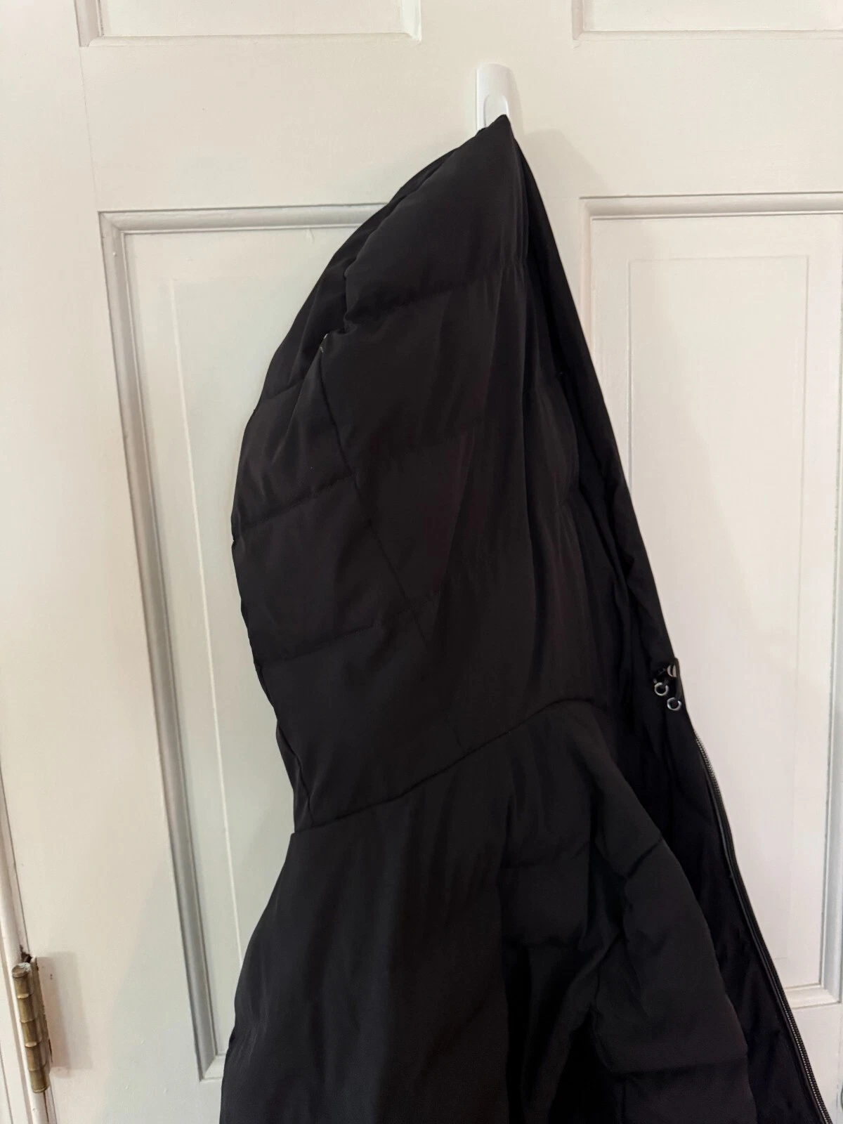 Giacca imbottita Michael Kors nera lunga XS con cappuccio imbottitura piumino alt